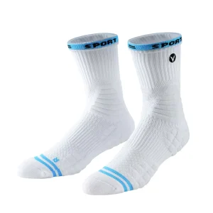 Athletic Crew Socks Cartoon Thick Custom Embroidered Logo Cushioned Basketball Compression Running Cycling Knitted Spring