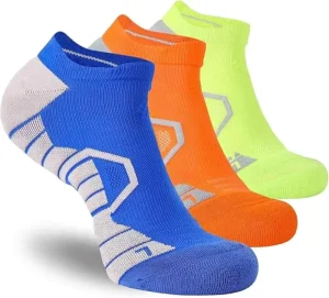 Athletic Durable Running Socks 3D Cushion Padded Moisture Wicking Low Cut Custom Running Socks