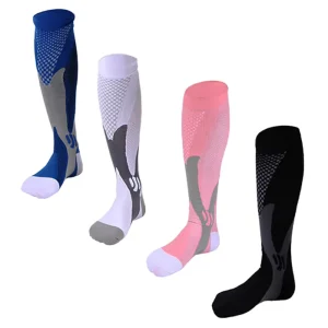 Athletic Fit Compression Socks for Men and Women Knitted Fitness Stockings for Running Youth Use Spring Season