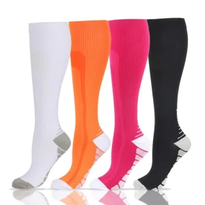 Athletic High Compression Socks Sport for Running Travel Knee Sport Compression Socks Basketball Soccer Socks