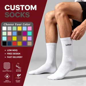 Athletic Socks Unisex Men Sports Socks Luxury Designer Cotton Logo Crew Xingyou Knitting Reformer Custom Socks