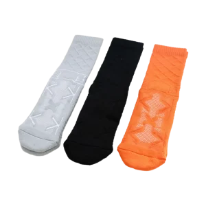Athletic Terry Knitted Socks Crew Length for Men Women Youth Custom Size Color Basketball Breathable for Ventilation