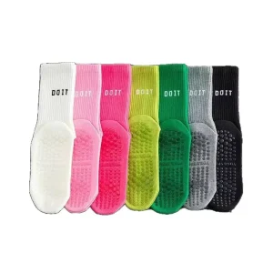 Autumn Children’s Sports Socks Non Slip Quick Dry Casual Crew High 3D Movement Jump Custom Body Logo Standard Thickness