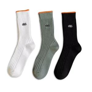 Autumn Eco Friendly Korean Letter Logo Anti Bacterial Breathable Quick Dry Spandex Nylon Cotton Sport Socks for Men