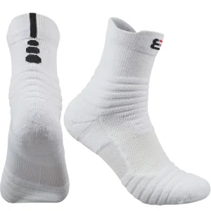 Autumn Knitted Crew Socks Sweat Absorbent Breathable Embroidery Custom Design Print Logo Cuff Bottom Youth Body Digital Printing