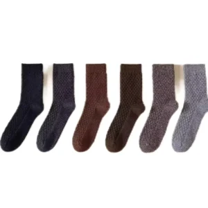 Autumn Men’s Warm Thick Breathable Casual Day Deodorant Wool Socks Men’s Cotton Socks