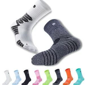 Autumn Men’s Youth Thick Compression Running Socks Breathable for Volleyball Hiking Cycling Riding Outdoor Sports