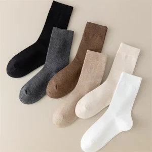 Autumn Warm Solid Color Socks for Women Boneless One-piece Versatile Anti-pilling Women’s Socks Moon Long Socks
