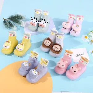 Autumn Winter Baby Walking Shoes Baby Soft Soled Indoor Anti Slip Socks Children’s Floor Socks Cartoon Shoes