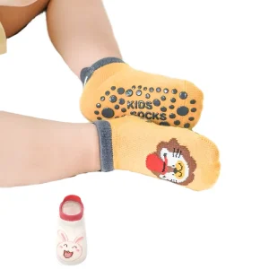 Autumn Winter Children’s Anti-Slip Jacquard Floor Socks Low-Cut Boat Cartoon Toddler Socks In-Stock