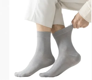 Autumn Winter Men’s Unisex Adults Ankle Socks High Quality Spandex Cotton Knitted Casual Style Solid Color Anti Bacterial
