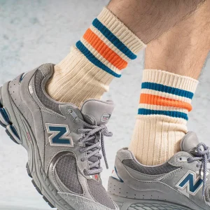 Autumn Winter Socks Men’s Boneless Combed Cotton Heavy Industry Thickened Striped Socks