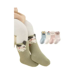 Autumn Winter Velvet Padded Baby Socks Class Newborn Boneless Children’s Cartoon Infant Boys Girls HY 2549 Meng Zi’s Diary