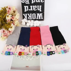 Autumn Women’s Ankle Cartoon Print Cotton Socks Breathable Sweat-Absorbent Casual Winter