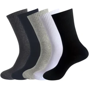 Autumn and Winter High-elastic Calf Socks Men’s and Women’s Running Sports Socks Large-sized Solid Color Mid-calf Socks