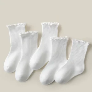 Autumn and Winter Ruffled Children’s Socks Classic Design Cute Princess Medium and Large Children Cotton Socks