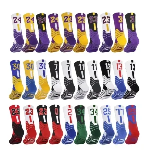 Available in Stock Children’s Basketball Socks Knitted Crew Mid Length Non Slip Sports Training Summer Socks