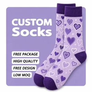 B2B Order Friendly Private Label Low MOQ Custom Socks for Trial Production