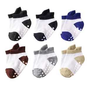 BABY Anti-skid Dot Glue Children’s Casual Ankle Knitted Breathable Spandex/Cotton Spring Autumn Socks