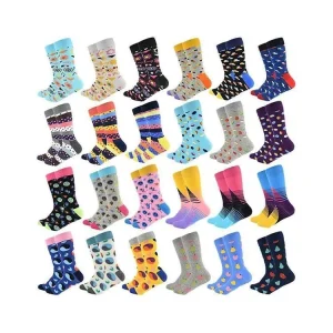 BD S387 Men’s Cotton Crew Socks Spring Fashionable Casual Breathable Quick Dry Anti Bacterial