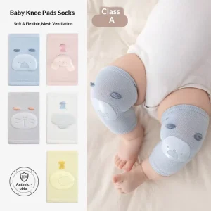 Baby Casual Anti Slip Korean style Adhesive Knee Pads Summer Thin Children’s Foot Covers Cartoon Infant Crawling Cotton Socks