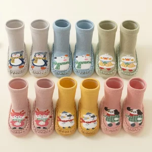 Baby Class Pure Cotton Breathable Children’s Spring Summer Mid tube Newborn Boys Girls Cartoon Floor Socks