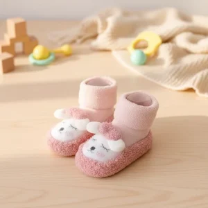 Baby Cotton Shoes Autumn Winter Soft Bottom Toddler 0 1 Years Old Newborn Girl’s Characters