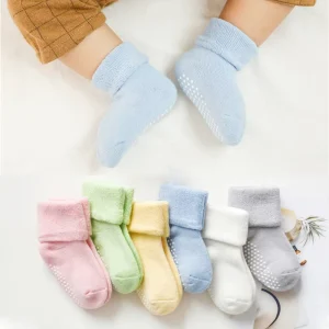 Baby Crew Anti Slip Knitted Disposable Crawling Socks 100% Cotton Breathable Eco Friendly Summer Casual Thin
