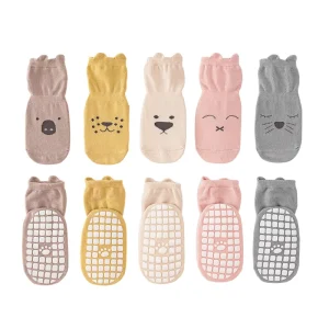 Baby Floor Socks Anti Slip Cartoon Crew Baby Walking Socks Indoor Newborn Baby High Quality Combed Cotton Socks 0-5Y
