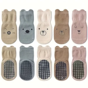 Baby Floor Socks for All Seasons Kidsren’s NonSlip Baby Toddler Socks Soft Bottom Indoor Cute Boys and Girls