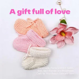 Baby Girl Handmade Crochet Boat Shoes Custom Color Size Soft Sole Breathable Quick Dry Lightweight First Walking Shoes