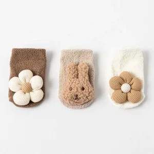Baby Girls Newborn Cartoon Bunny Flower Kids Gift Children Infant Toddlers Stuff Anti Slip Socks Grip Socks