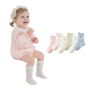 Baby Newborn Summer Thin Cartoon Animal Design Cotton Socks for Boys’ & Girls’ Infants
