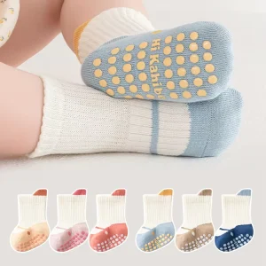 Baby Sock Knit Cute Floor Baby Girl Socks Custom Anti Slip New Born Organic Cotton Toddler Socks