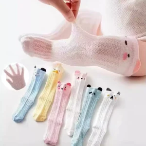 Baby Socks 0-3 Months Baby Girl Socks Comfortable Cotton Cute Baby Kids Socks Crew White