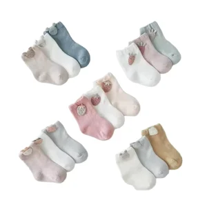 Baby Socks 0 3 Months High Quality 5 Pairs of Socks in One Package Cartoon Accessories Cotton Socks for Baby