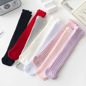Baby Socks 0 8 Year Toddler Baby Thin Mesh Breathable Socks Newborn Infant Baby Boy Cotton Summer High Knee Socks