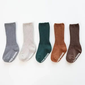 Baby Socks Girl Newborn Kid Knee High Solid Socks Toddler Baby Girl Anti Slip Cotton Winter Infant Socks