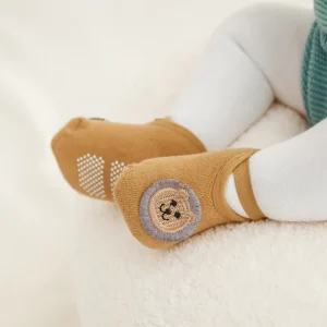 Baby Socks Non Slip Cotton Ankle Socks for Toddler Girls Boys Infants Kids 0-5 Years Old