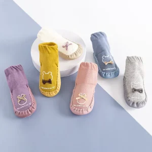 Baby Socks Shoes Antiskid Cute Women Tube Soft-soled Cotton Girl Baby Shoes and Socks Cartoon Baby Toddler Shoes