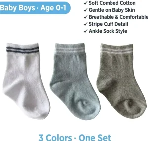 Baby Socks Spring and Autumn Solid Color Medium Candy