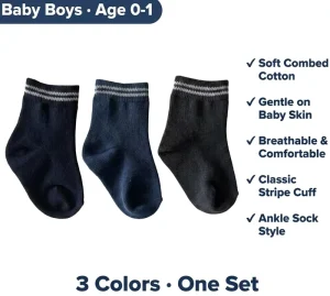 Baby Socks Spring and Autumn Solid Color Medium Candy Baby Boys Socks