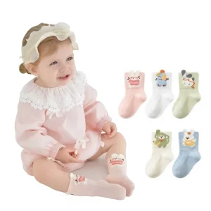 Baby Socks Summer Thin Cartoon Breathable Mesh Style Boneless Cotton for Infants Toddlers Children China