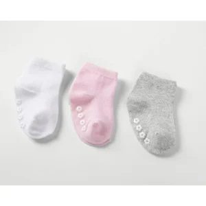Baby Socks Toddler Floor Shoe Socks Cute Baby Nonslip White Knit Socks Newborn