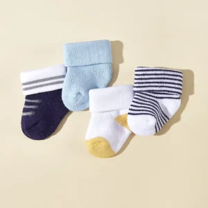 Baby Socks for Boys Winter for Infants 0-1 Year 4-Pair Set