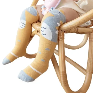 Baby Stockings Class Autumn Thickened Breathable Jacquard Children’s Socks Dinosaur 3D Children’s Knee over Socks Warmless
