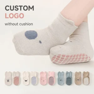 Baby Toddler Non Slip Socks Children Floor Grip Cartoon Crew Cotton Socks Baby Infant Girls Boys
