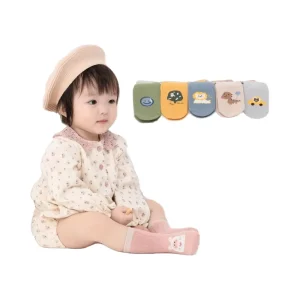 Baby Toddler for Girl Winter Knitted Casual Cotton Shoes Socks Soft Sole Non slip Thick Sole Kids Socks Warm Anti Bacterial