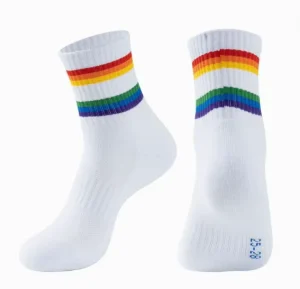 Badminton Table Tennis Tennis Socks Men’s Women’s Youth Thick Terry Cotton Sweat Absorbing Odor Resistant Professional Athletic