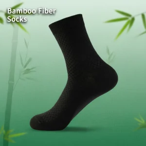 Bamboo Fiber Viscose Men’s Spring Light One Size Mid-calf Casual Socks Breathable Sweat-absorbent Anti-Friction Soft Plaid